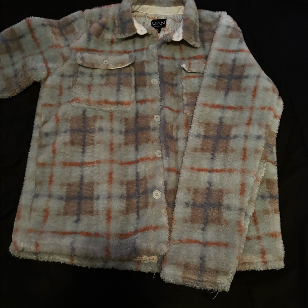 high quality never worn fur flannel